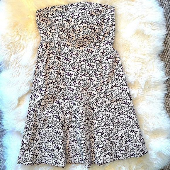 Gap Stretch Floral Strapless A-line Dress - Picture 8 of 11